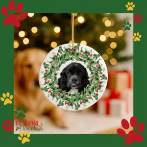 🐾 Custom Dog Ornament – Personalized Holiday Keepsake