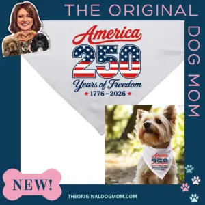 "America 250 Years of Freedom 1776-2026" Dog Bandana