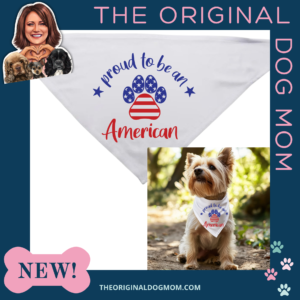 "Proud to be an American" Dog Bandana