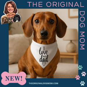 "I Love My Dad" Dog Bandana